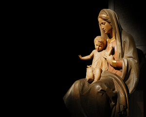 holy Mary with baby Jesus - obrazy, fototapety, plakaty