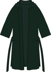 LOUNGE WEAR DRESSING GOWN AND ROBE COAT FOR MEN AND BOYS WEAR VECTOR