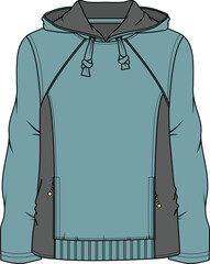 MEN AND BOYS WEAR HOODIES VECTOR SKETCH © M A A Designs