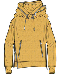 MEN AND BOYS WEAR HOODIES VECTOR SKETCH © M A A Designs