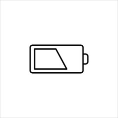 Battery load icon, vector illustration on white background
