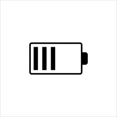 Battery load icon, vector illustration on white background