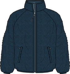 MEN AND BOYS WEAR BORG FLEECE JACKET VECTOR © M A A Designs