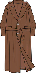 MEN AND BOYS WEAR ROBE COAT VECTOR