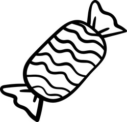 Isolated Christmas Sweet Toffy Illustration