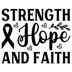 Strength Hope And Faith, Cancer SVG Bundle,  Cancer T-Shirt Bundle,  Cancer SVG, SVG
