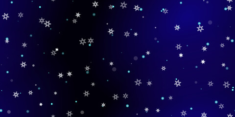 Falling Snowflakes seamless pattern flying snow