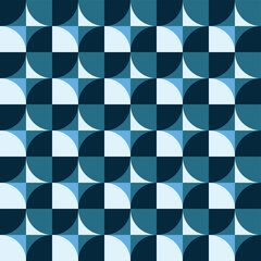 Geometric Circle shape Bauhaus pattern. Vector design and modern colorful art. Abstract Bauhaus design pattern. 