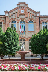 The beautiful Palazzo della Mediateca Montanari, seat of the Fano library