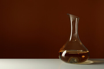 Concept of delicious alcohol drink, wine, space for text