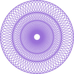 Obraz premium Round watermark guilloche pattern design element
