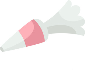 Sweet cream tube flat illustration
