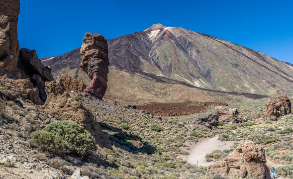 El Teide Canary Island Los Roques landscape.