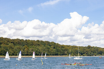 Regatta in Aarhus' harbor area,Denmark,Europe