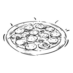 doodle pizza pepperoni