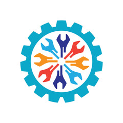 Service  Logo Template vector  illustration design