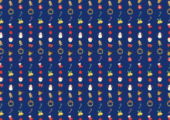 CHRISTMAS icon background digitally drawn illustration