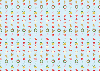 CHRISTMAS icon background digitally drawn illustration