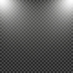 White beautiful light explodes with a transparent explosion. Vector, bright illustration for perfect effect with sparkles. Bright Star. Transparent shine of the gloss gradient, bright flash.