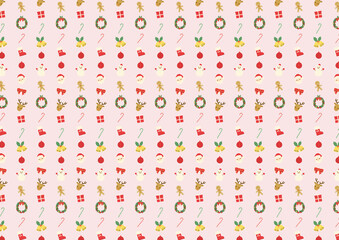 CHRISTMAS icon background digitally drawn illustration