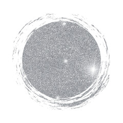 Brush Strokes. Glitter Texture Splatter. Grunge Text Box