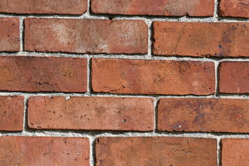 detail de façade en briques pleines