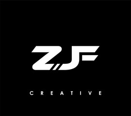 ZJF Letter Initial Logo Design Template Vector Illustration
