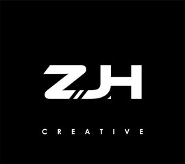 ZJH Letter Initial Logo Design Template Vector Illustration