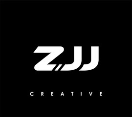 ZJJ Letter Initial Logo Design Template Vector Illustration