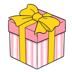 リボンでラッピングしたプレゼント