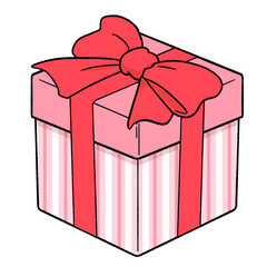 リボンでラッピングしたプレゼント