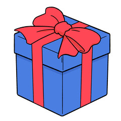 リボンでラッピングしたプレゼント