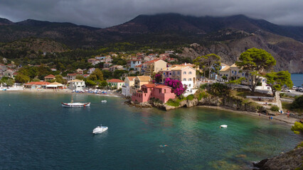 Fototapeta na wymiar View of a charming village in Greece