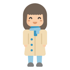 girl in winter clothes