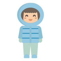 girl in winter clothes