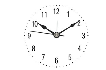 face of silver antique vintage grandfather clock.