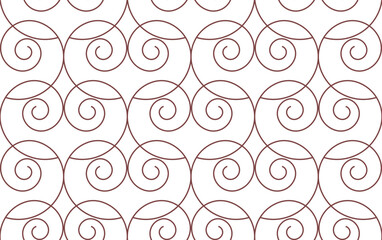 Seamless vector pattern made of symmetrical spirals