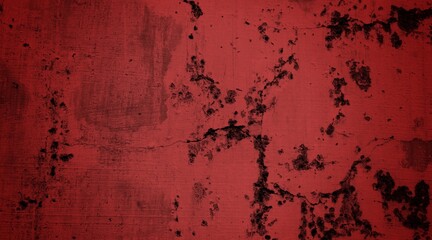 A textured background featuring deep red tones with a distressed, grunge appearance. The surface shows scratches and uneven patterns, creating a vintage feel.