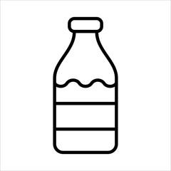 Milk Icon Logo Design Vector Template Illustration Sign And Symbol