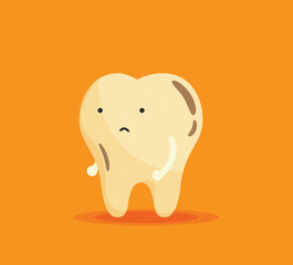 Flat style tooth vector icon set illustration.