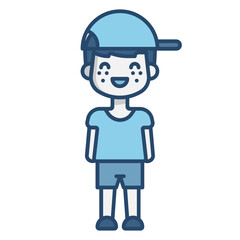 boy wearing cap