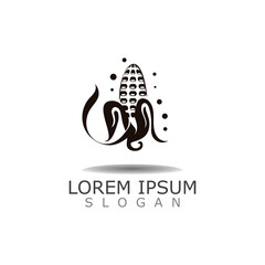 Corn Logo design, theme,farming template nature illustration