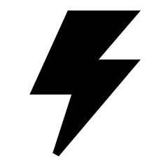 Thunderbolt Flat Vector Icon