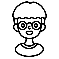 Obraz na płótnie Canvas boy wearing eyeglasses