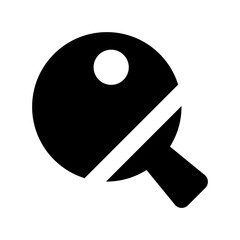 Tennis Bat Vector Icon