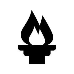 Fototapeta premium Olympic Flame Vector Icon