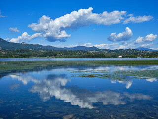 Lake Varese, Italy. Views from Bodio Lomnago.