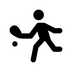 Tennis Player Vector Icon