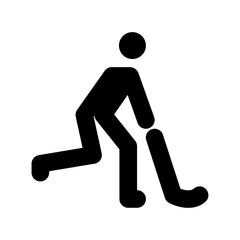 Hockey Player Vector Icon