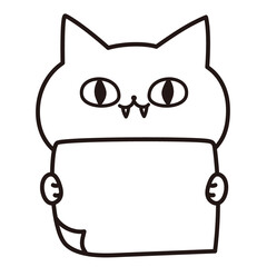 色加工ok　ねこ素材No.186 メッセージ_野生